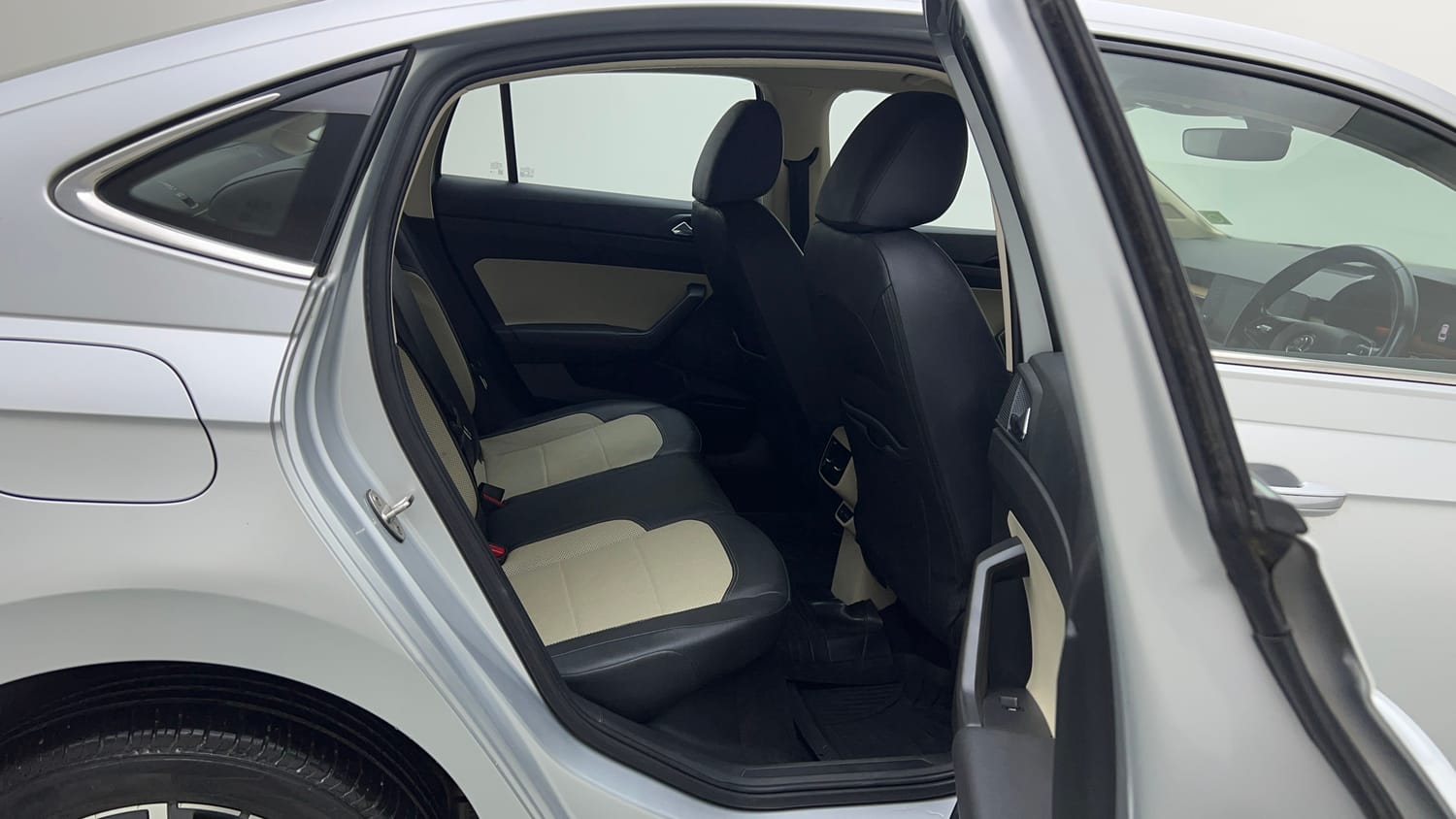 Used 2023 Skoda Slavia Style 1.5L TSI MT Petrol Manual interior RIGHT SIDE REAR DOOR CABIN VIEW