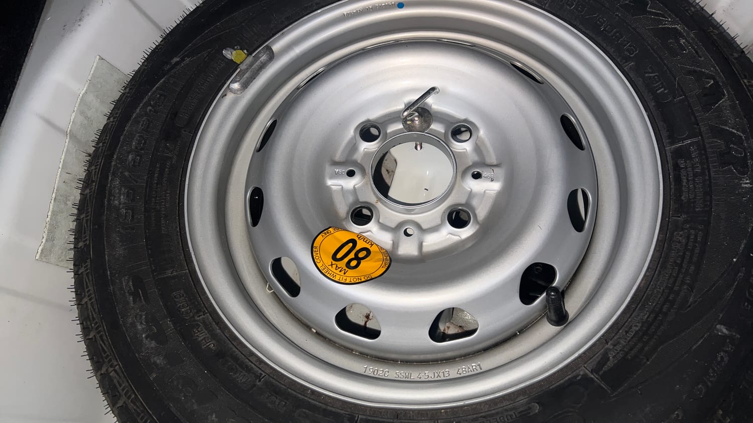 Used 2019 Tata Tiago Revotron XZ Petrol Manual tyres SPARE TYRE VIEW