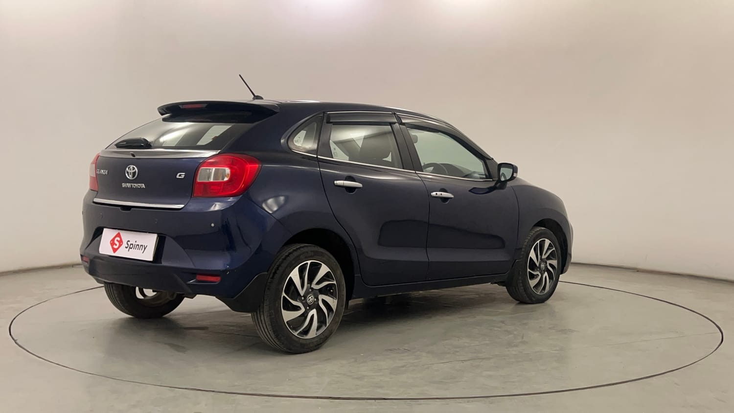 Used 2019 Toyota Glanza G CVT Petrol Automatic exterior RIGHT REAR CORNER VIEW