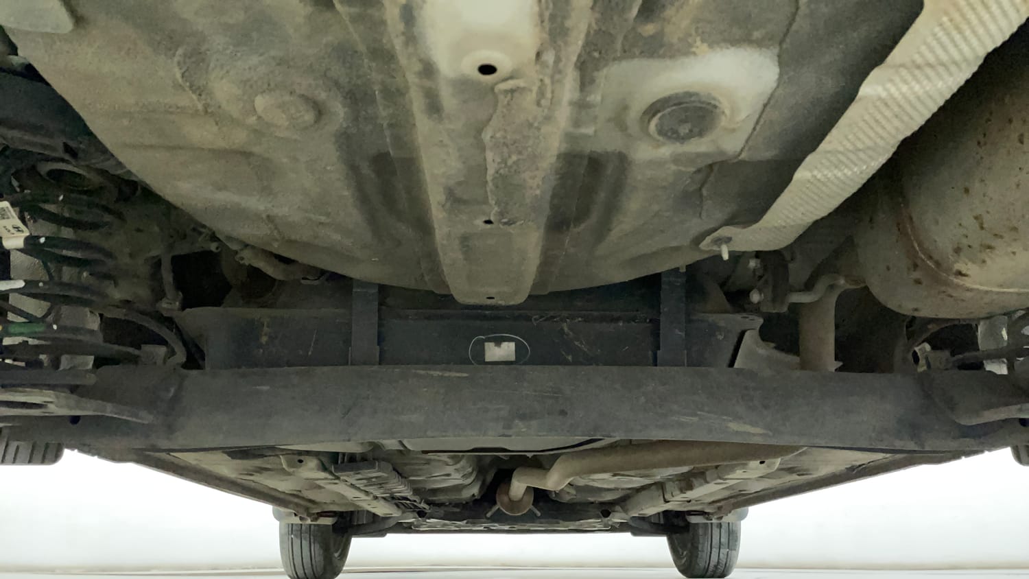 Used 2023 Hyundai Grand i10 Nios Sportz 1.2 Kappa VTVT CNG Cng Manual extra REAR UNDERBODY VIEW (TAKEN FROM REAR)