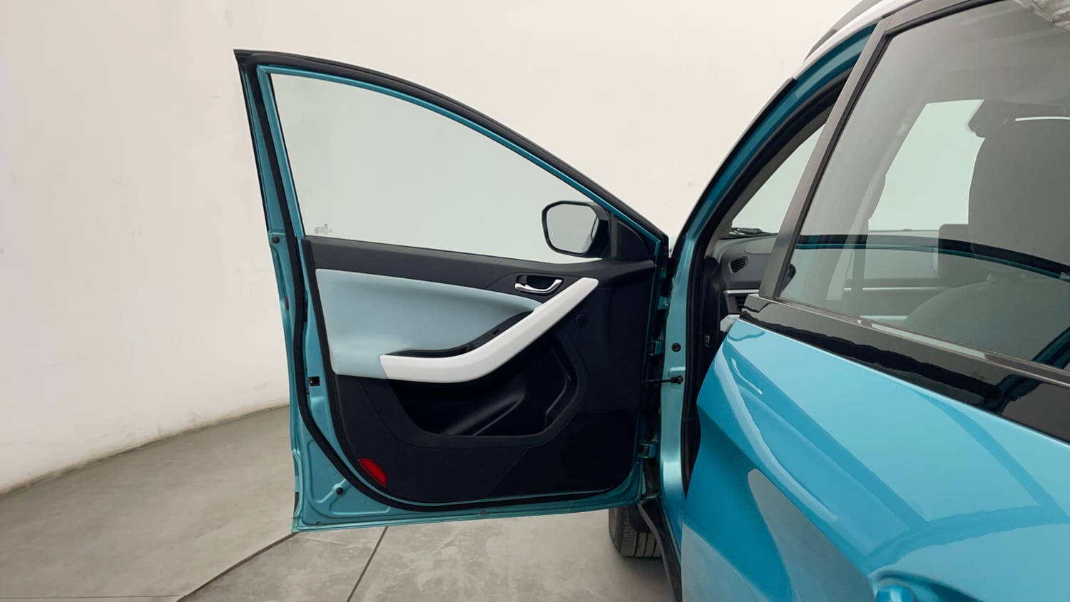 Used 2023 Tata Nexon Creative Plus S 1.2 Revotron Petrol 7DCA DT Petrol Automatic interior LEFT FRONT DOOR OPEN VIEW