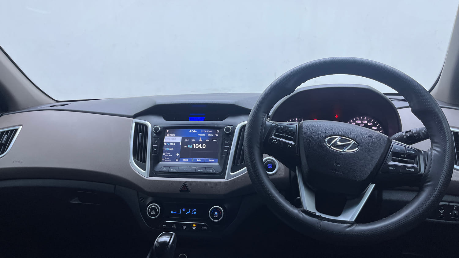 Used 2019 Hyundai Creta SX 1.6 AT CRDi Diesel Automatic interior DASHBOARD VIEW