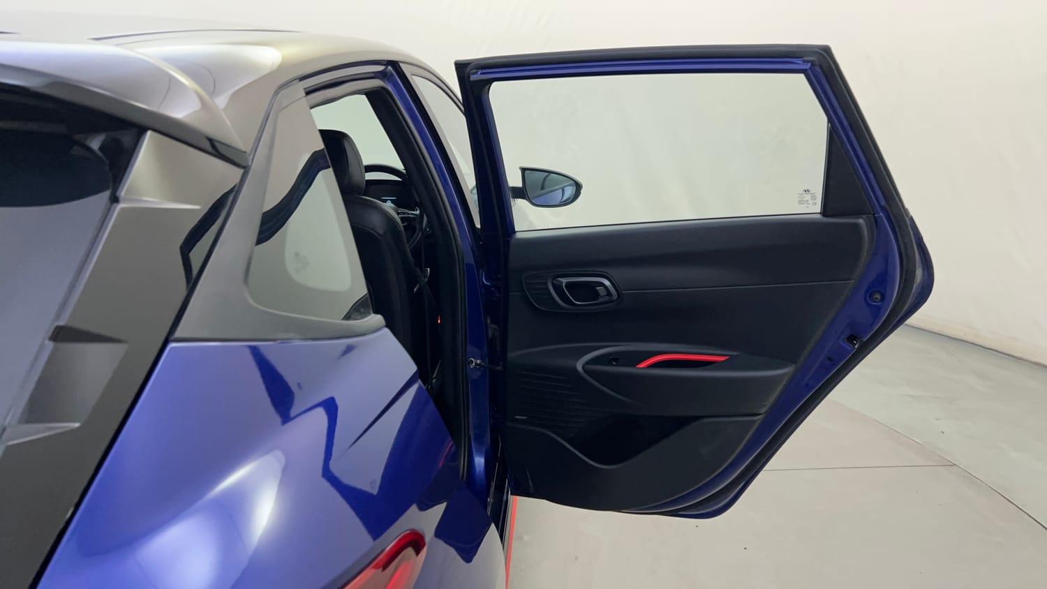 Used 2022 Hyundai i20 N Line N8 1.0 Turbo DCT Dual Tone Petrol Automatic interior RIGHT REAR DOOR OPEN VIEW