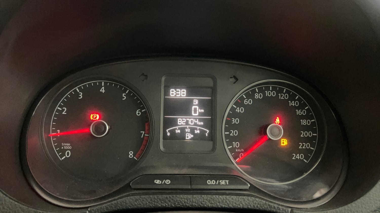 Used 2020 Volkswagen Polo Highline Plus 1.0L TSI Petrol Manual interior CLUSTERMETER VIEW