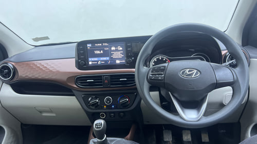 Used 2022 Hyundai Aura SX 1.2 Petrol Petrol Manual interior DASHBOARD VIEW