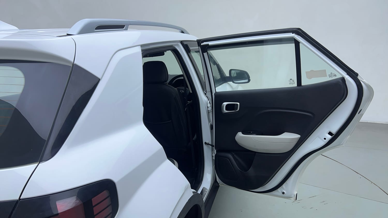 Used 2024 Hyundai Venue S (O) 1.0 Turbo DCT Petrol Automatic interior RIGHT SIDE REAR DOOR CABIN VIEW