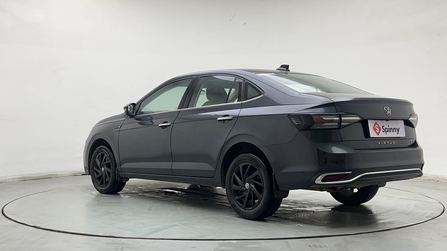 Used 2023 Volkswagen Virtus GT Plus 1.5 TSI EVO DSG Petrol Automatic exterior LEFT REAR CORNER VIEW