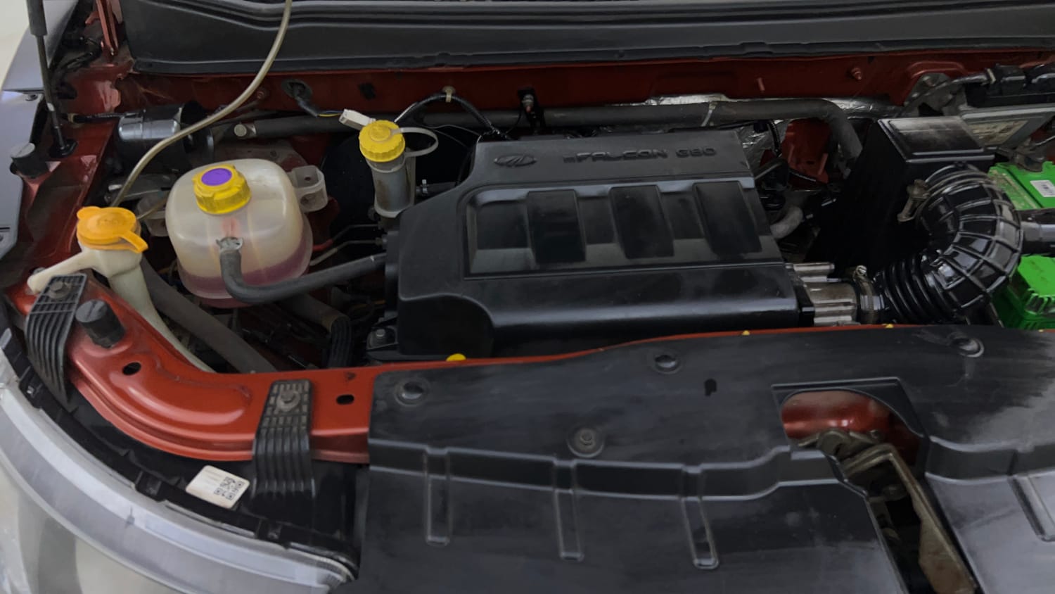Used 2016 Mahindra KUV100 K6+ 6 STR Petrol Manual engine ENGINE RIGHT SIDE VIEW