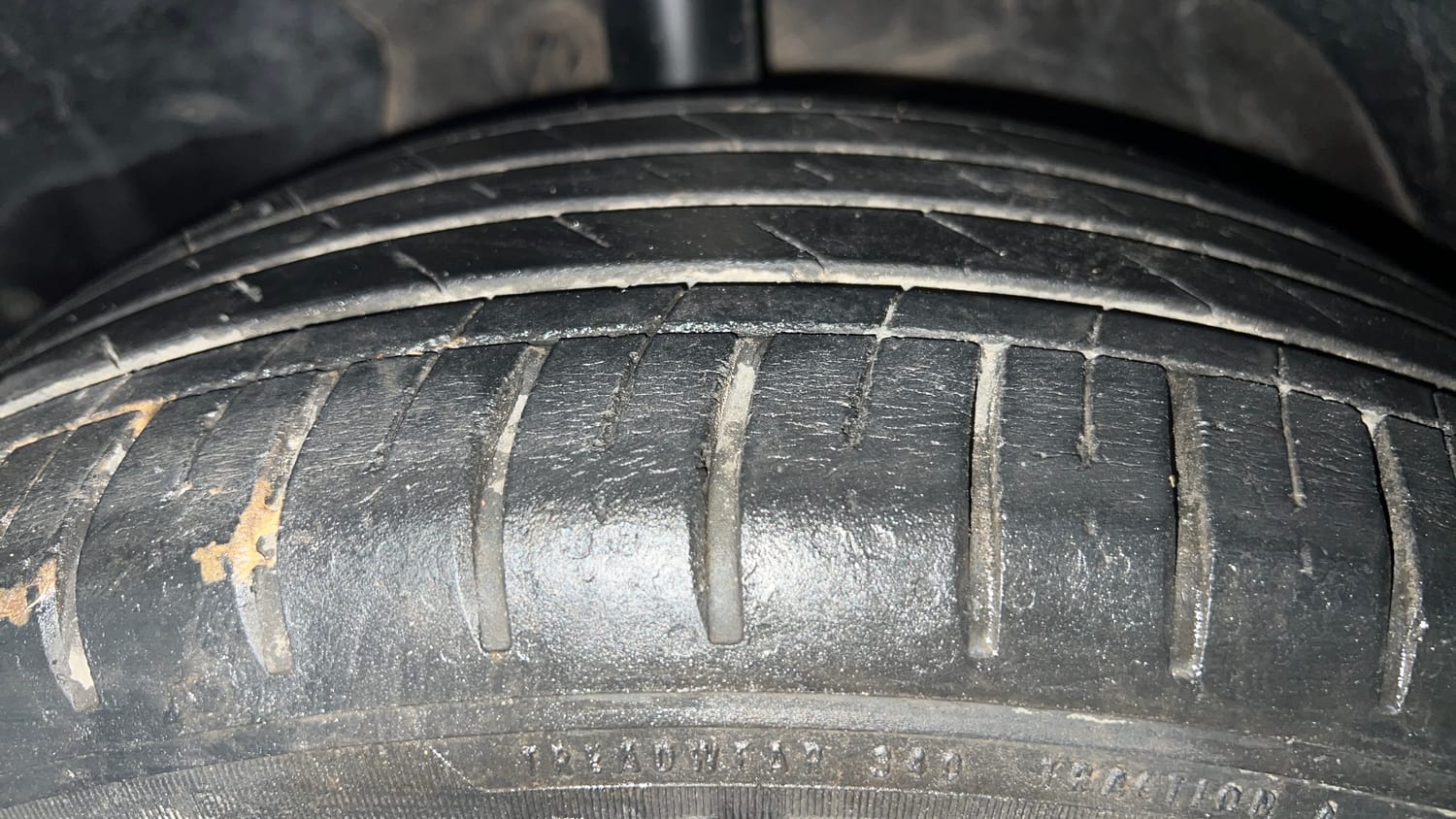 Used 2021 MG Motors Hector Sharp 1.5 Petrol Turbo DCT Petrol Automatic tyres LEFT FRONT TYRE TREAD VIEW