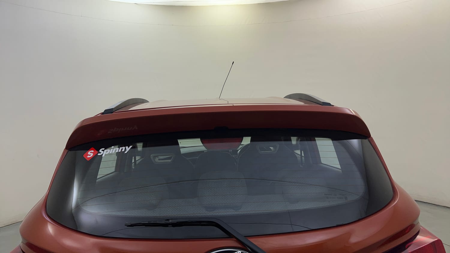 Used 2016 Mahindra KUV100 K6+ 6 STR Petrol Manual exterior BACK WINDSHIELD VIEW