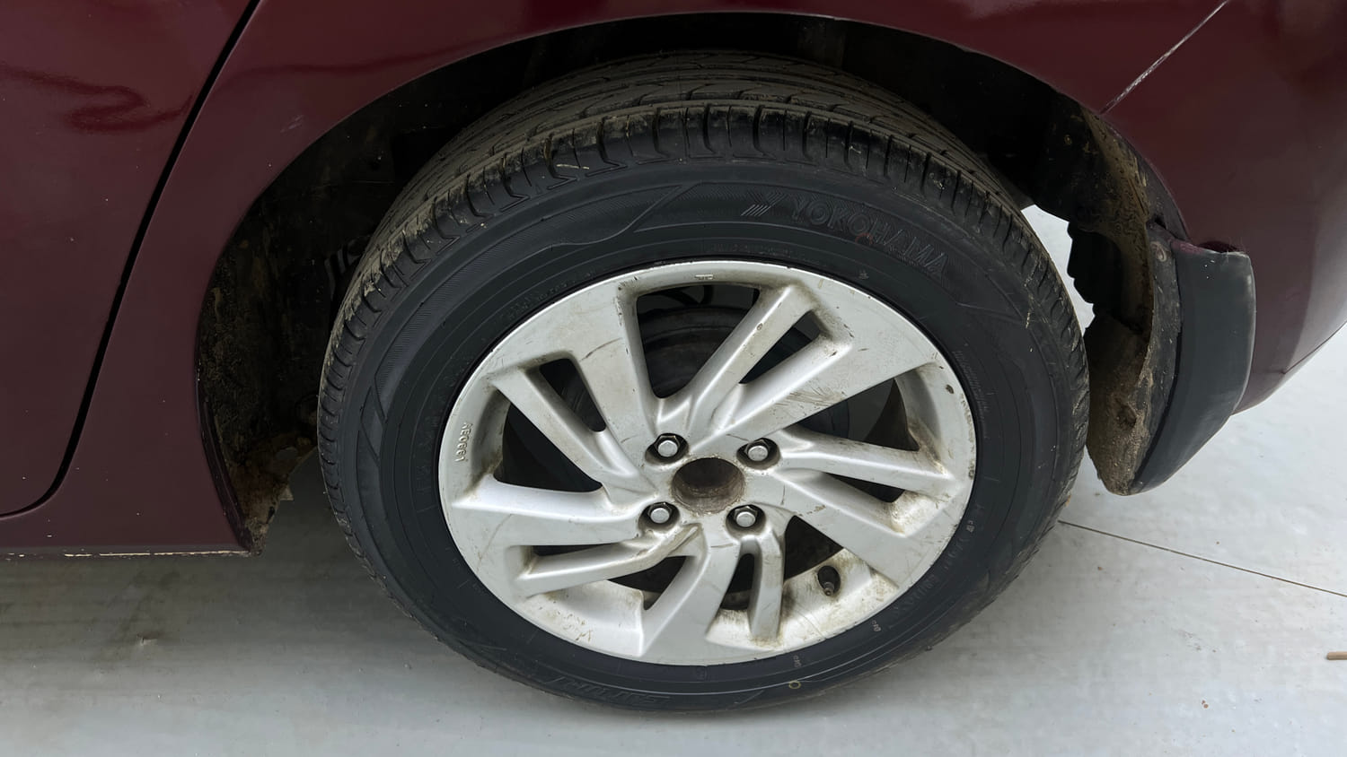Used 2015 Honda Jazz VX Petrol Petrol Manual tyres LEFT REAR TYRE RIM VIEW