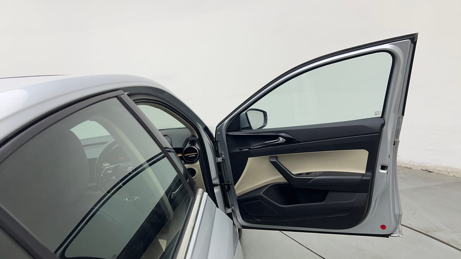 Used 2023 Skoda Slavia Style 1.5L TSI MT Petrol Manual interior RIGHT FRONT DOOR OPEN VIEW