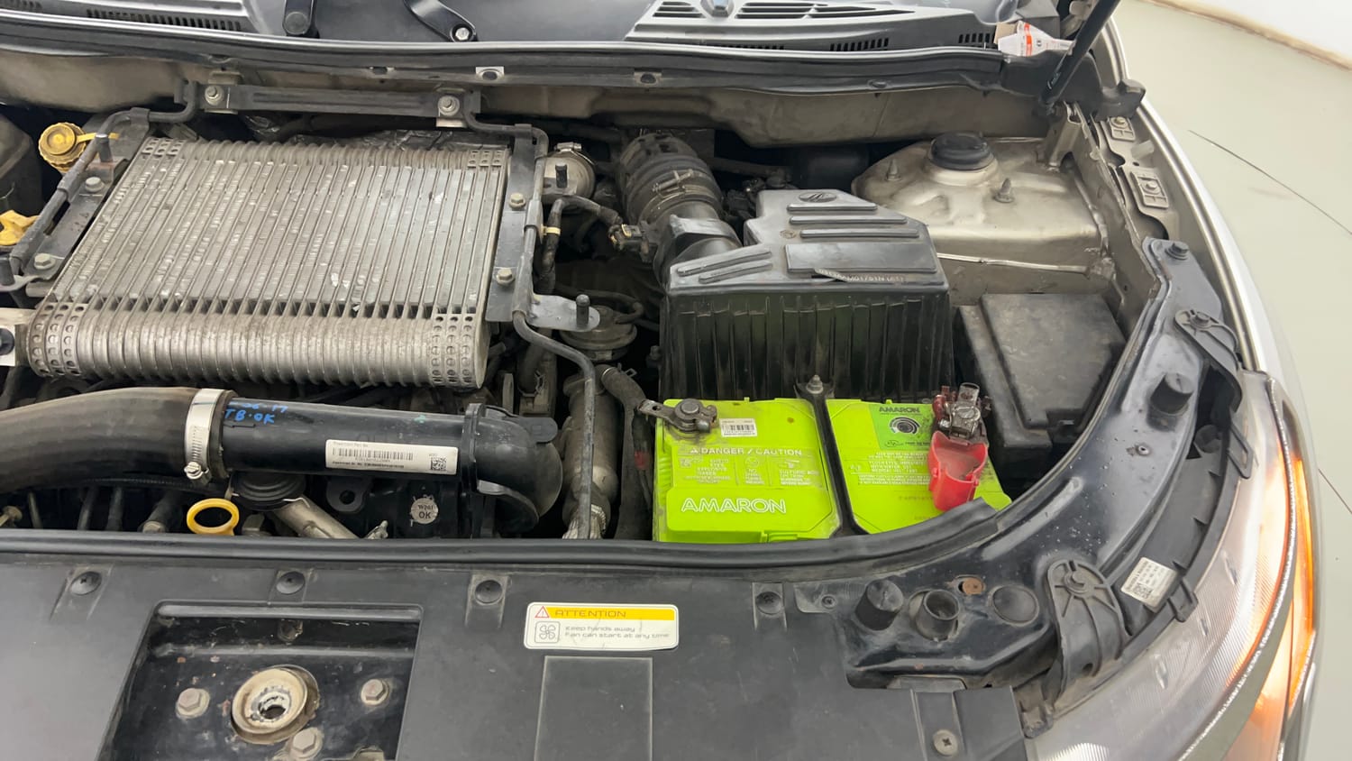 Used 2017 Mahindra XUV500 W10 AT Black Interiors Diesel Automatic engine ENGINE LEFT SIDE VIEW