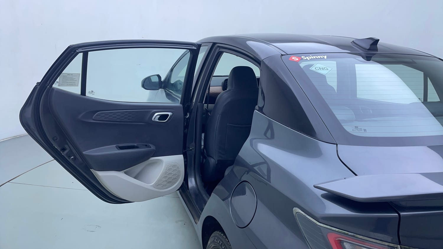 Used 2023 Hyundai Aura SX 1.2 CNG Cng Manual interior LEFT REAR DOOR OPEN VIEW