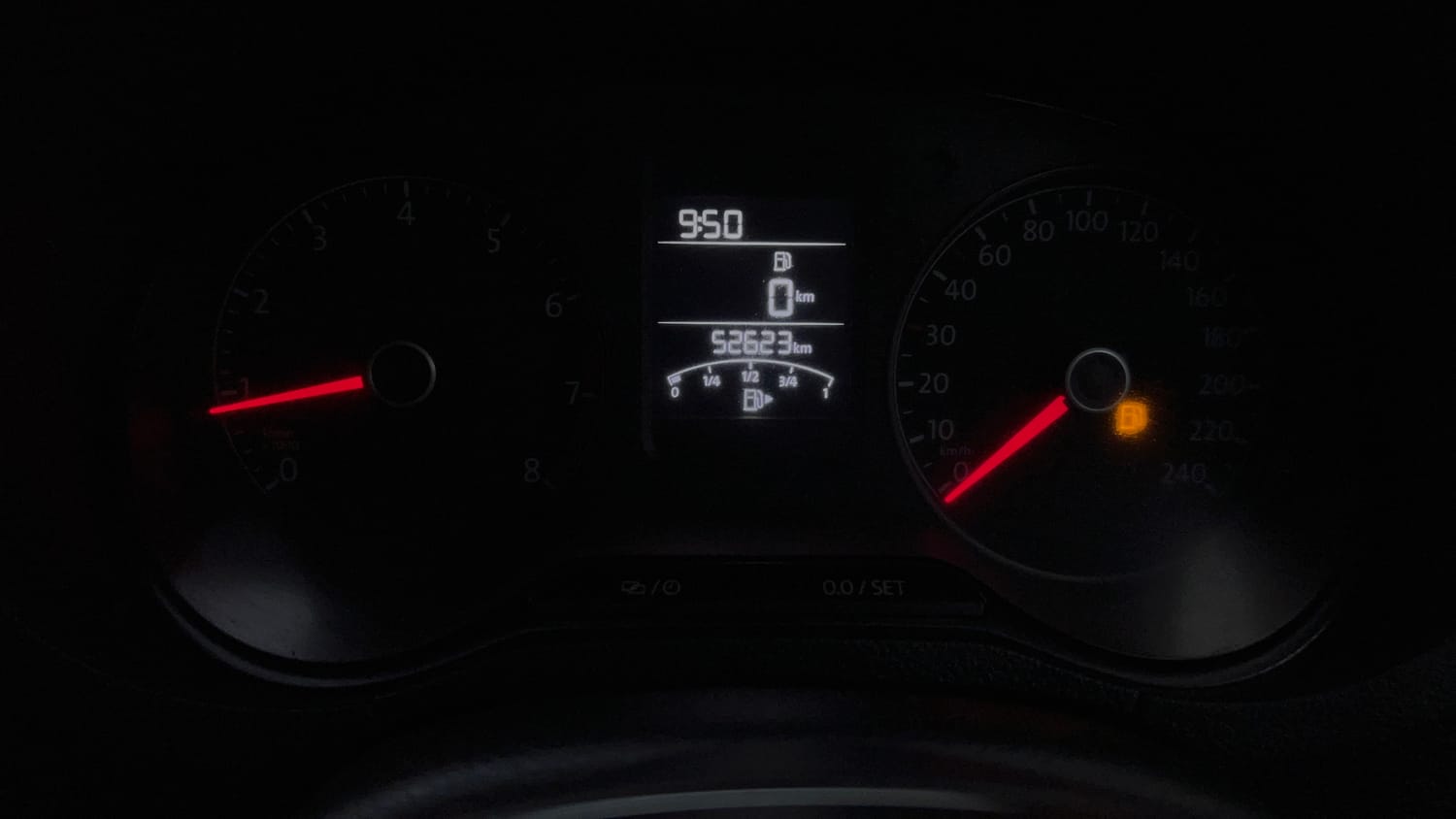 Used 2017 Volkswagen Polo Highline1.2L (P) Petrol Manual interior CLUSTERMETER VIEW