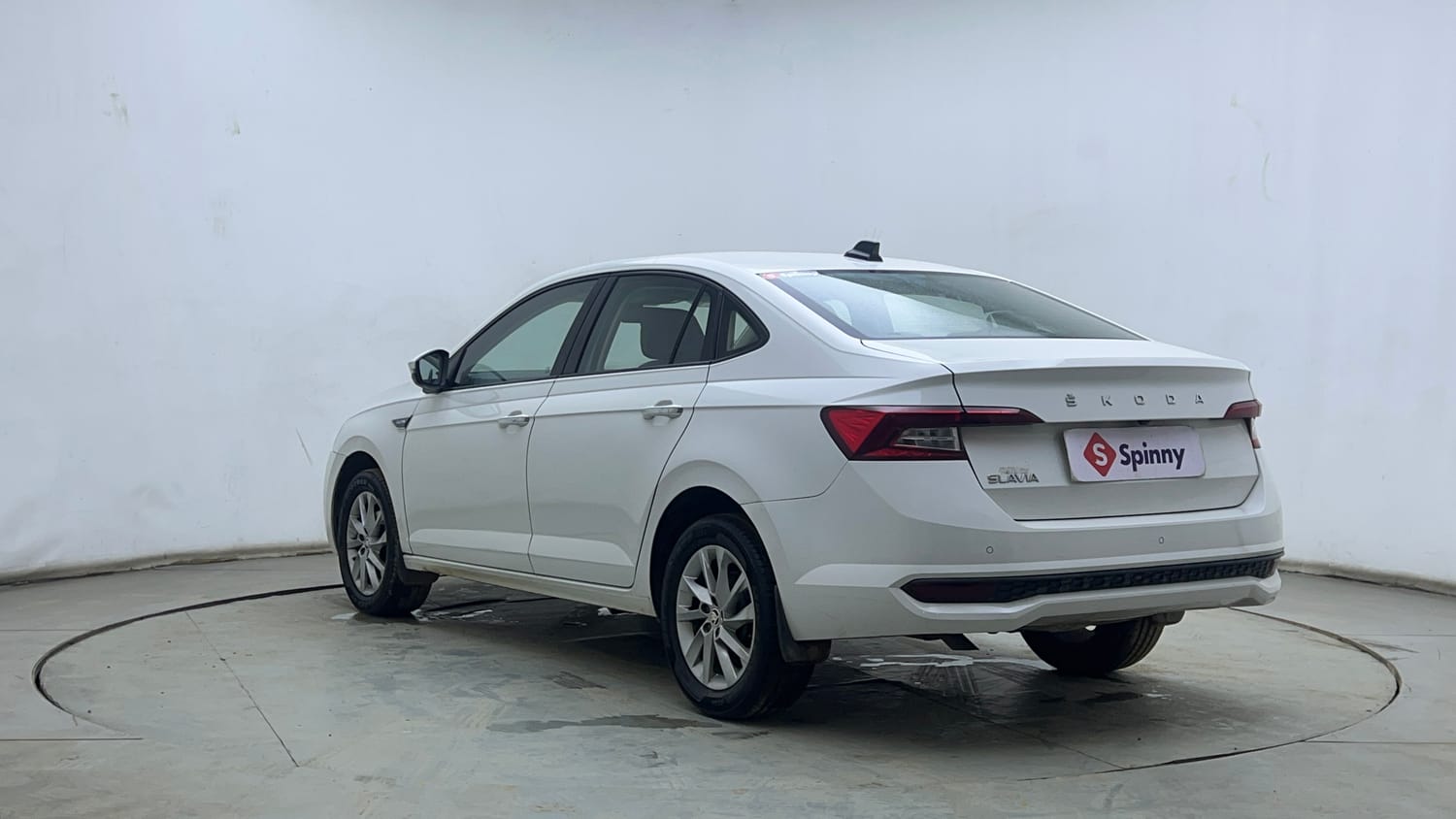 Used 2023 Skoda Slavia Ambition 1.0L TSI AT Petrol Automatic exterior LEFT REAR CORNER VIEW