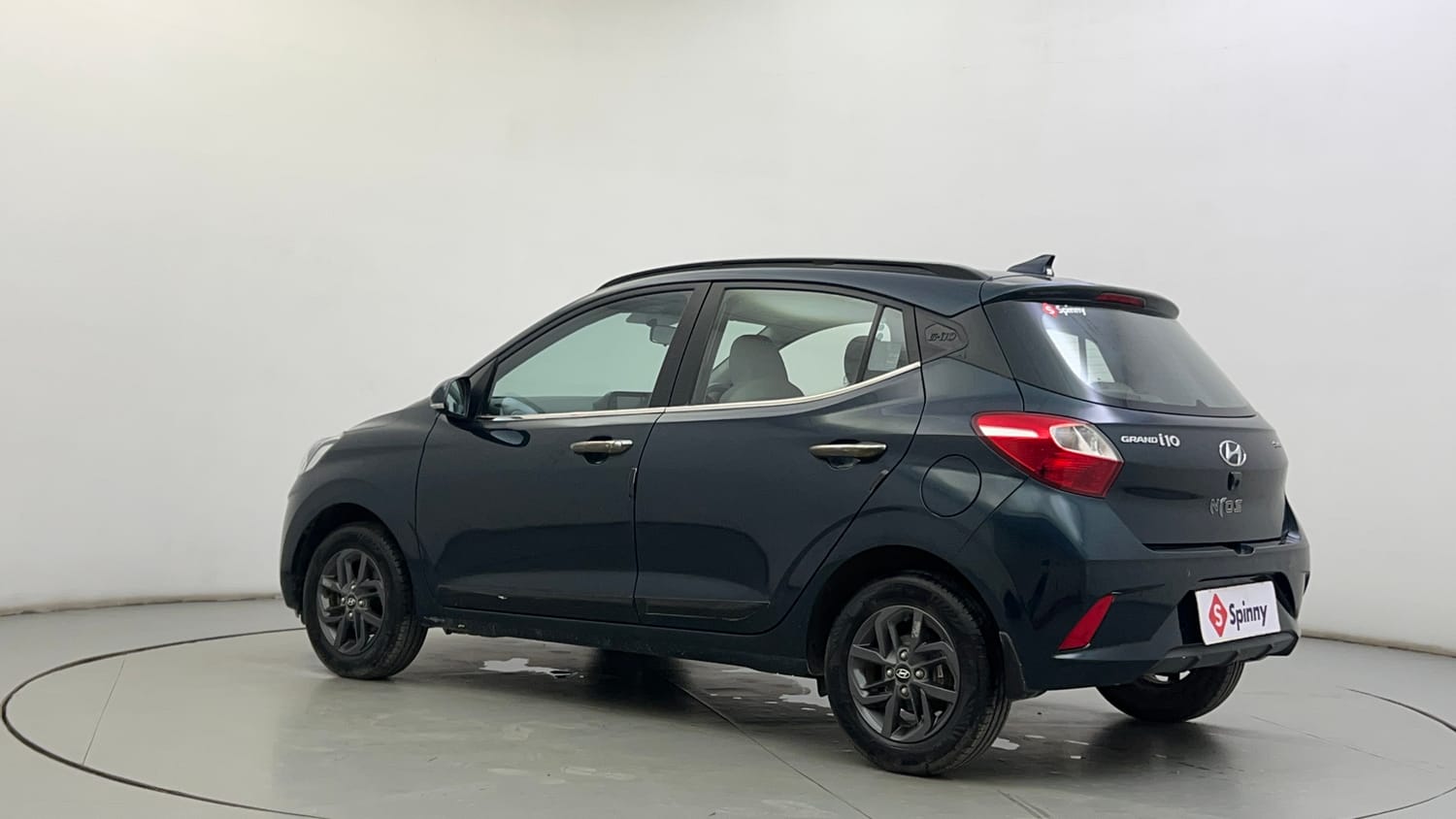 Used 2021 Hyundai Grand i10 Nios Sportz AMT 1.2 Kappa VTVT Petrol Automatic exterior LEFT REAR CORNER VIEW