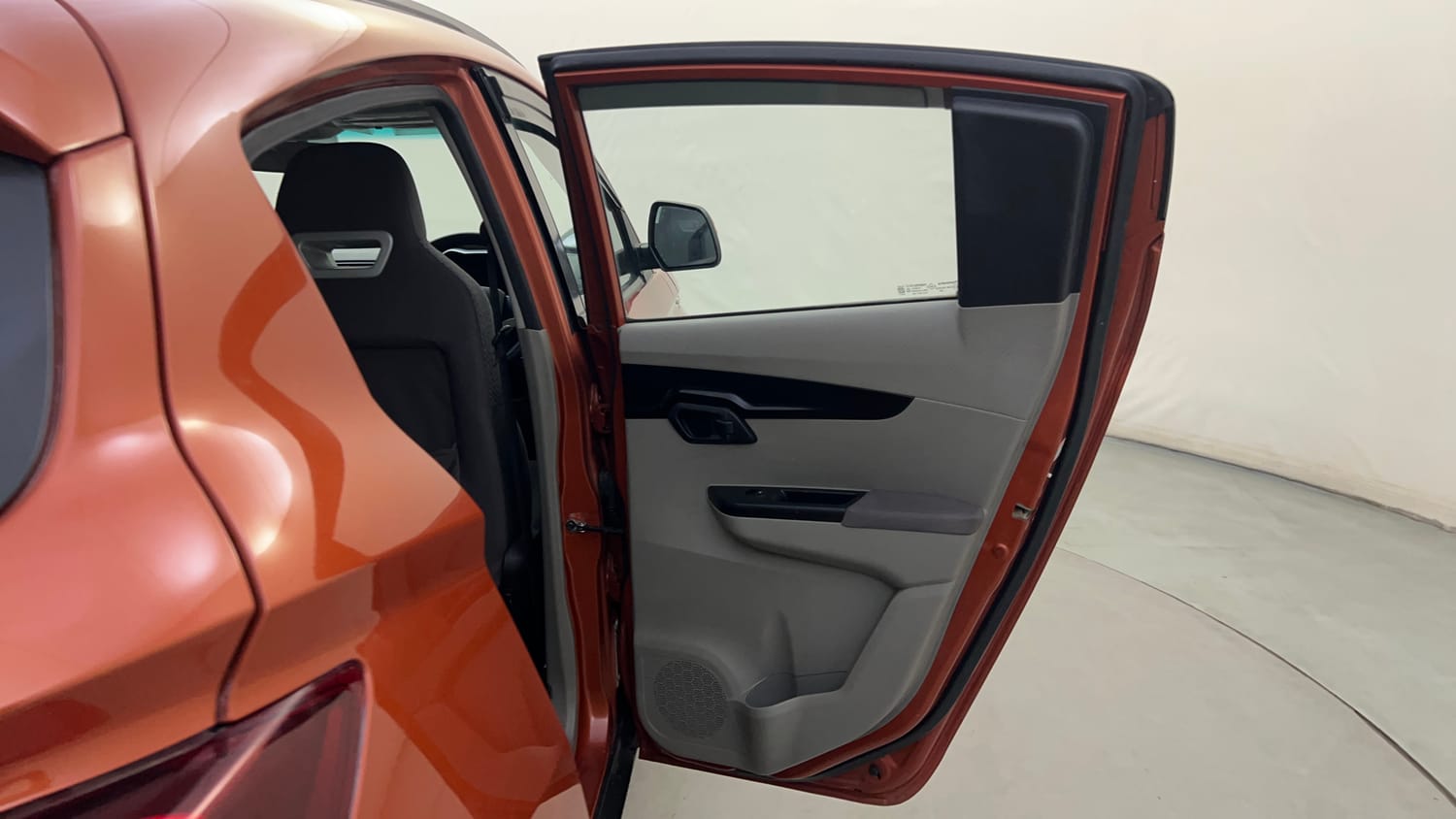 Used 2016 Mahindra KUV100 K6+ 6 STR Petrol Manual interior RIGHT REAR DOOR OPEN VIEW