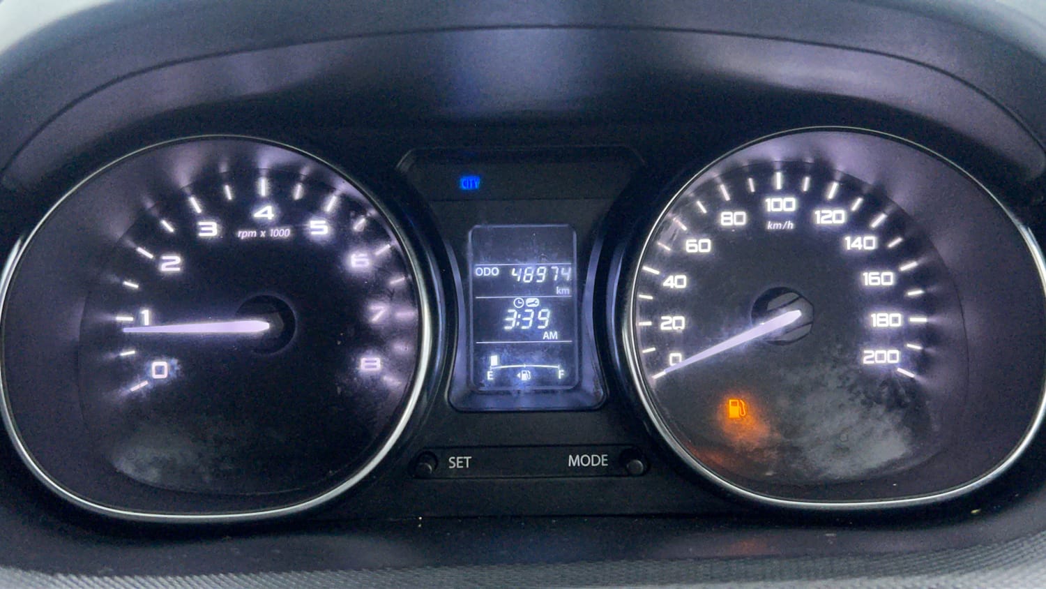 Used 2019 Tata Tiago Revotron XZ Petrol Manual interior CLUSTERMETER VIEW