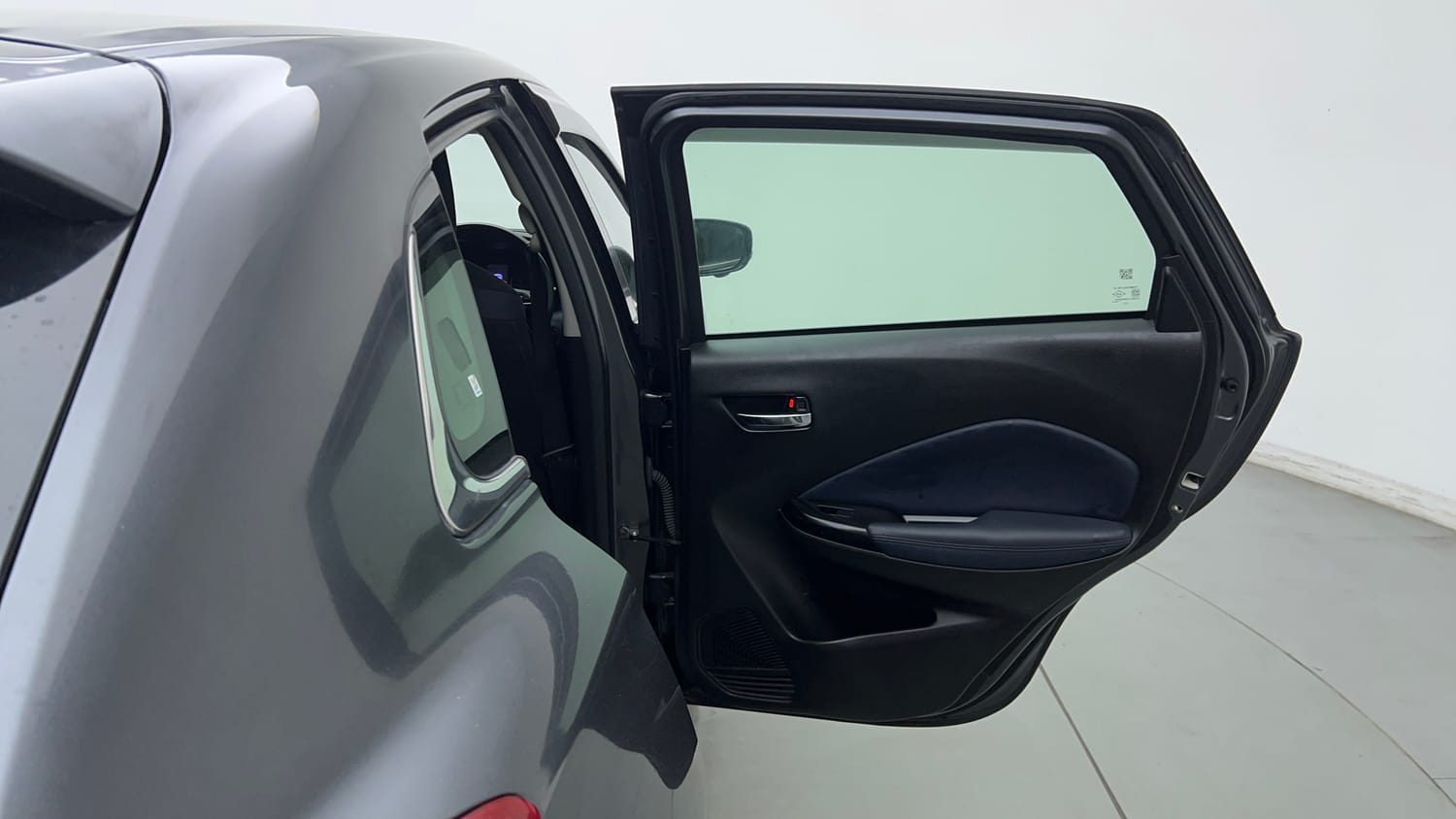Used 2023 Maruti Suzuki Baleno Alpha MT Petrol Manual interior RIGHT REAR DOOR OPEN VIEW