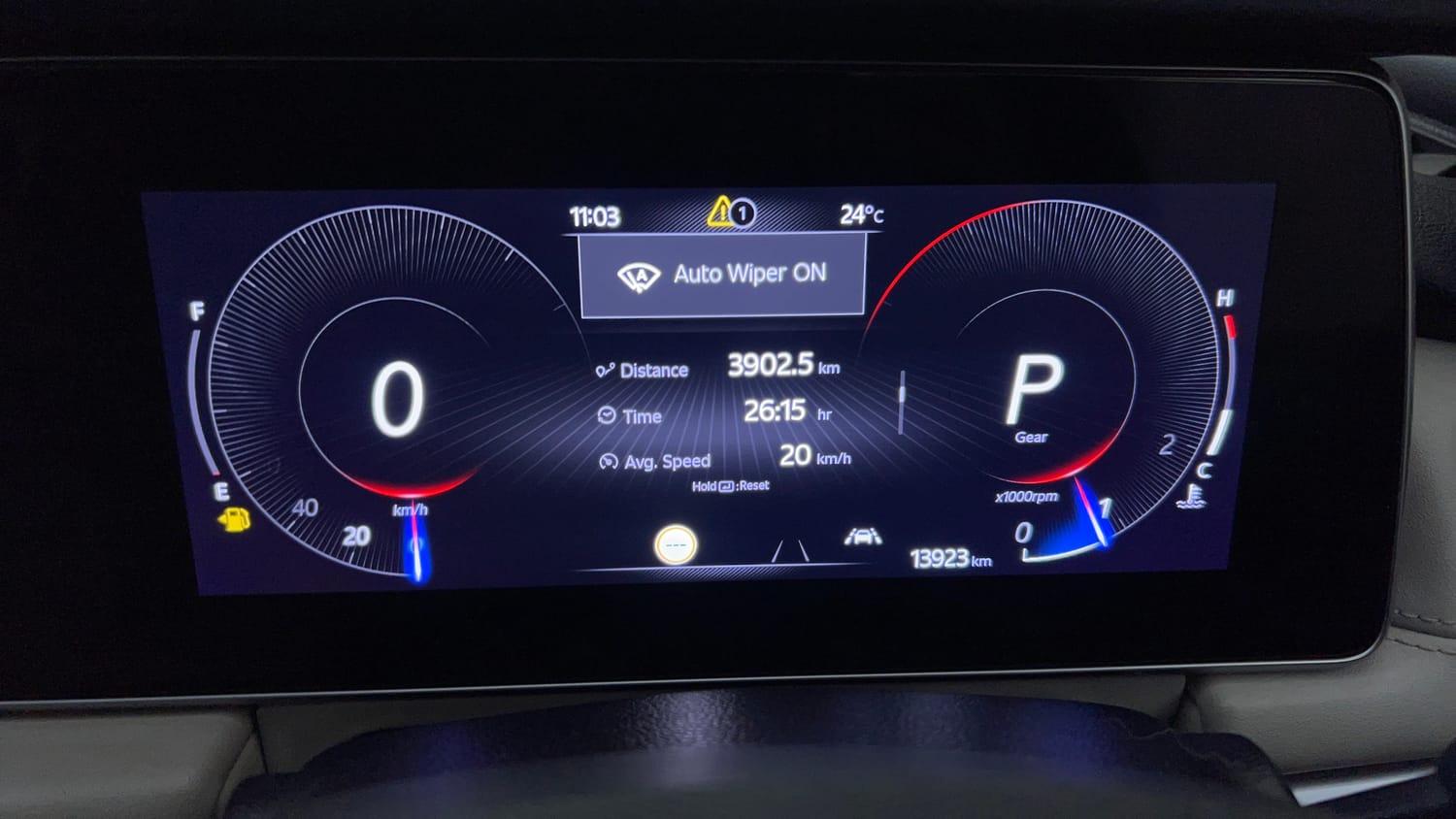 Used 2021 Mahindra XUV700 AX 7 Petrol AT 7 STR Petrol Automatic interior CLUSTERMETER VIEW