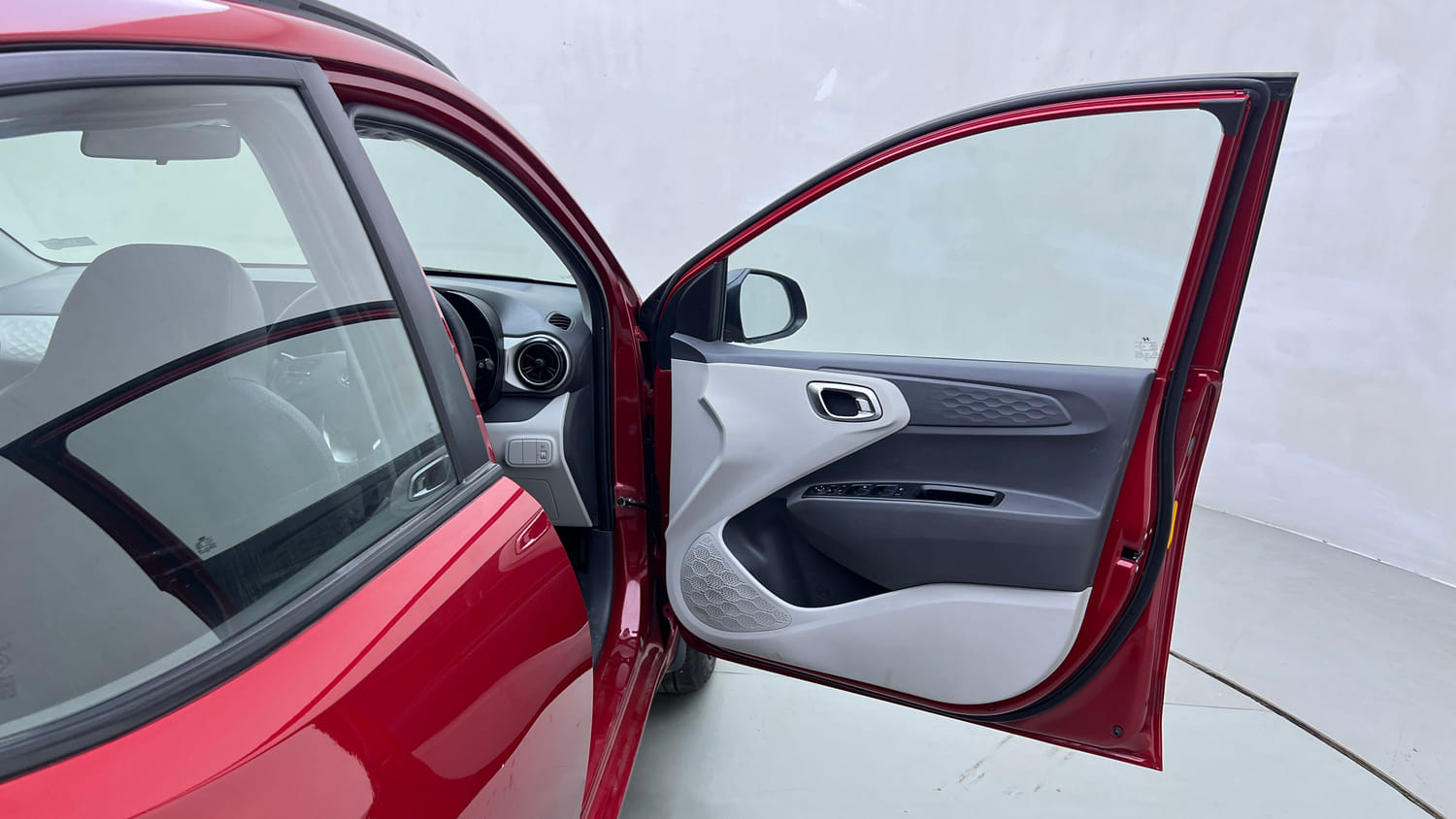 Used 2021 Hyundai Grand i10 Nios Sportz 1.2 Kappa VTVT Petrol Manual interior RIGHT FRONT DOOR OPEN VIEW