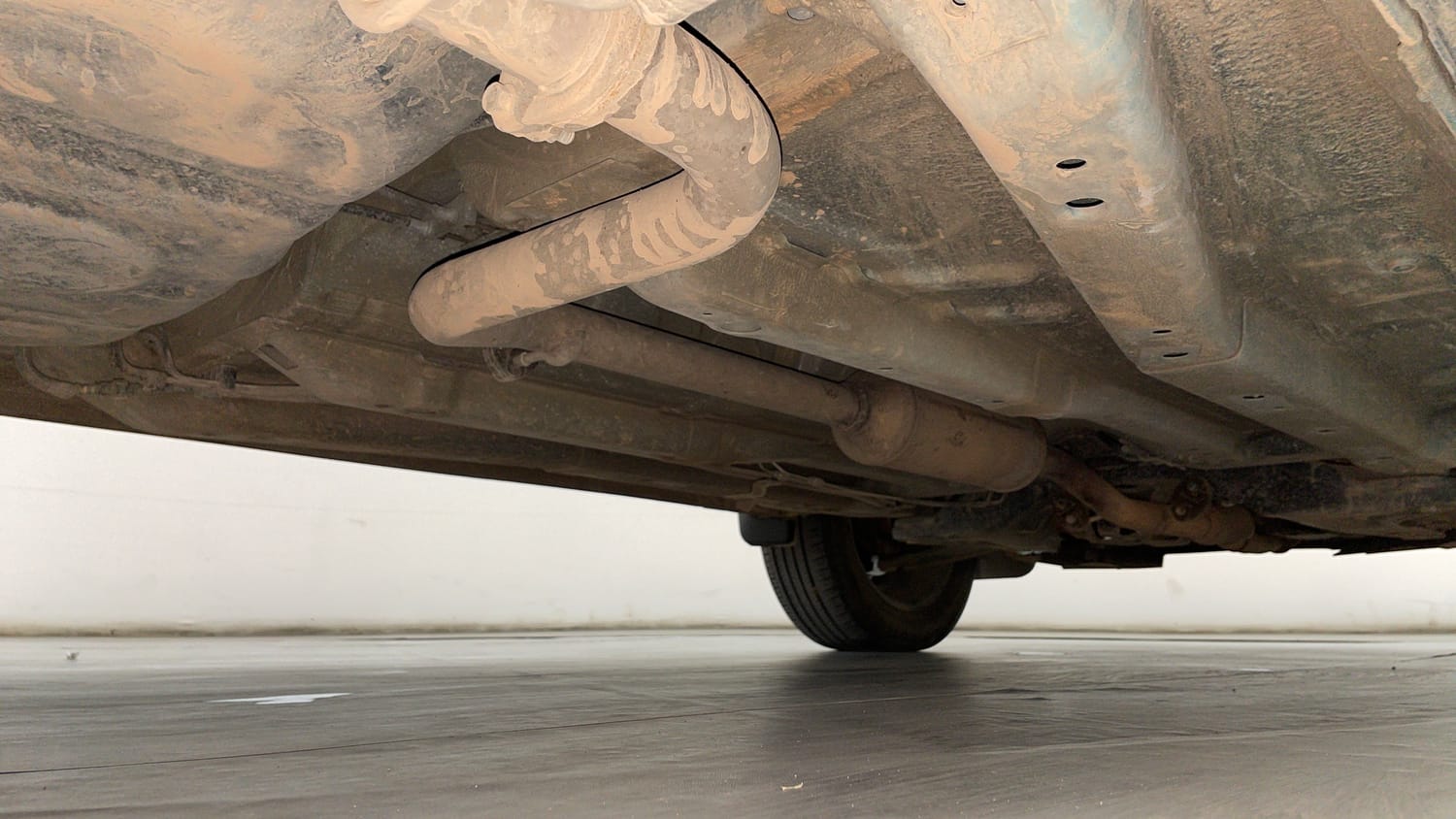 Used 2023 Tata Nexon Creative Plus S 1.2 Revotron Petrol 7DCA DT Petrol Automatic extra REAR RIGHT UNDERBODY VIEW