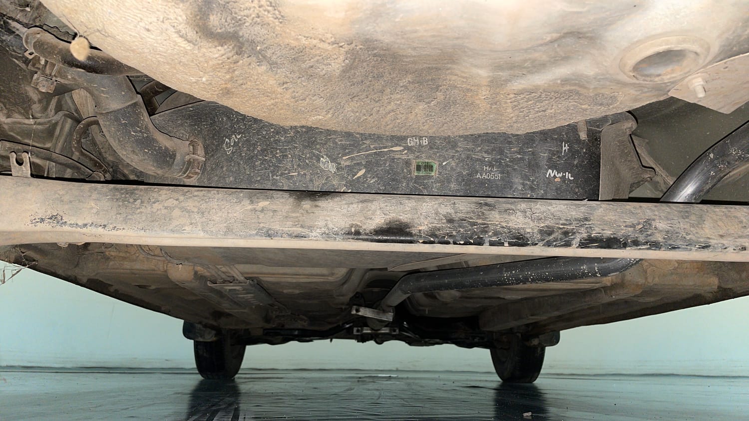 Used 2011 Hyundai i10 Era 1.1 iRDE2 Petrol Manual extra REAR UNDERBODY VIEW (TAKEN FROM REAR)