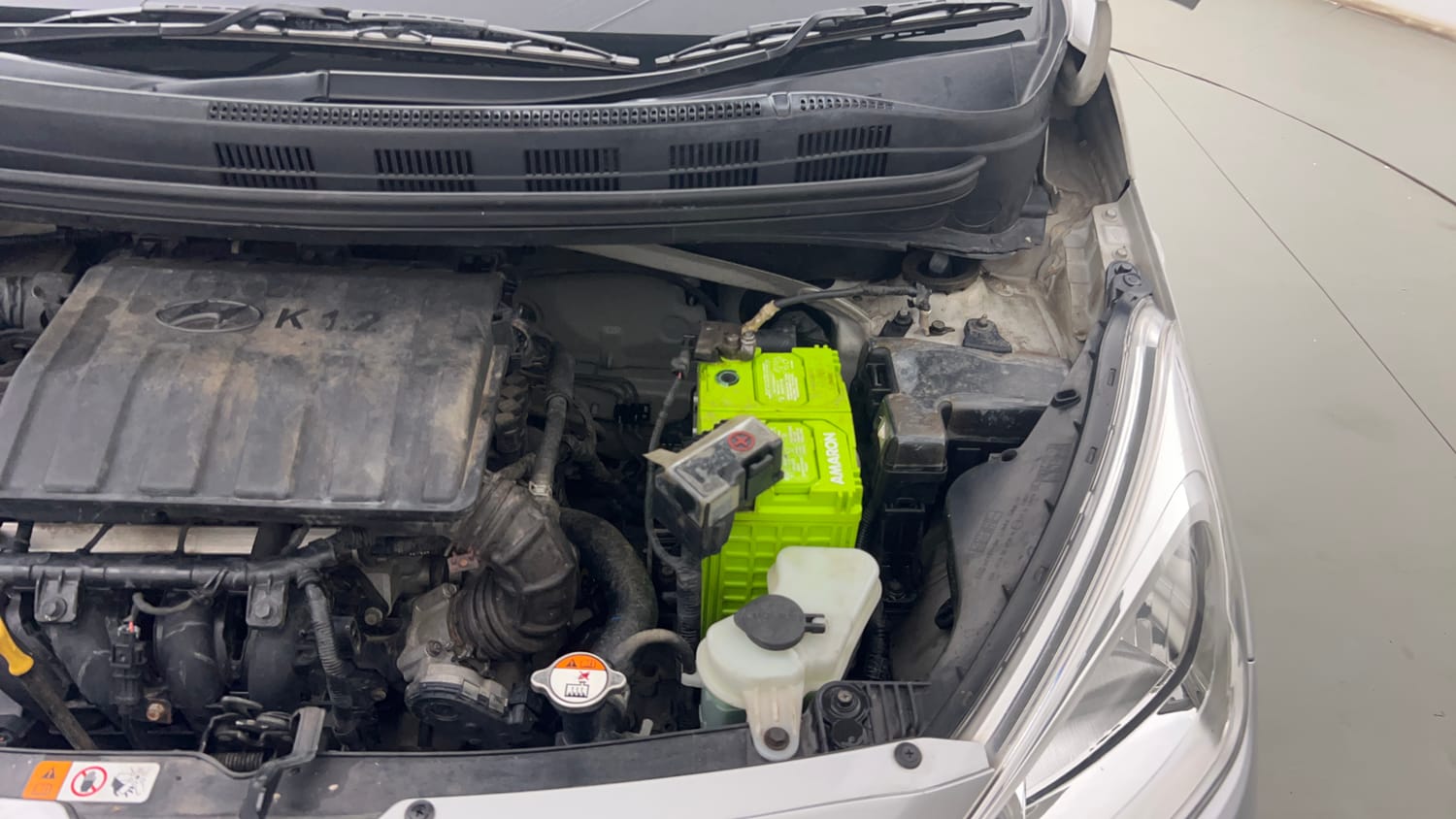 Used 2017 Hyundai Grand i10 Sportz 1.2 Kappa VTVT Petrol Manual engine ENGINE LEFT SIDE VIEW