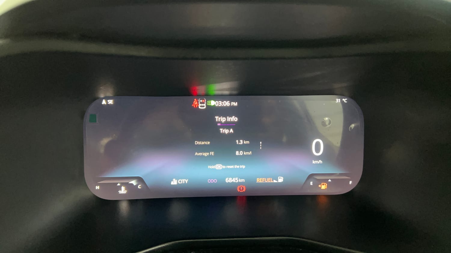 Used 2023 Tata Nexon Fearless Plus S 1.2 Revotron Petrol 6MT DT Petrol Manual interior CLUSTERMETER VIEW