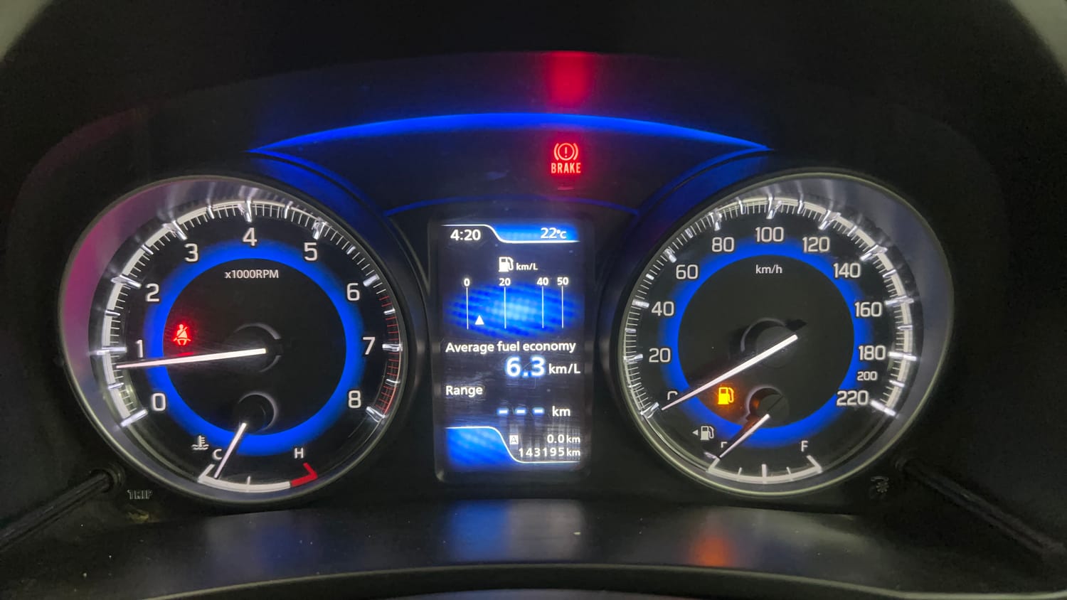 Used 2018 Maruti Suzuki Baleno Alpha 1.2 Petrol Manual interior CLUSTERMETER VIEW