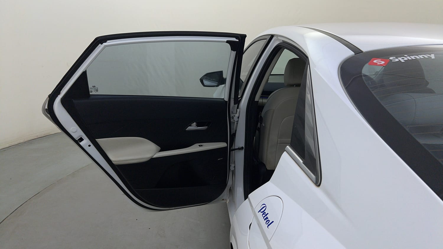 Used 2024 Hyundai Verna SX (O)1.5 Petrol MT Petrol Manual interior LEFT REAR DOOR OPEN VIEW
