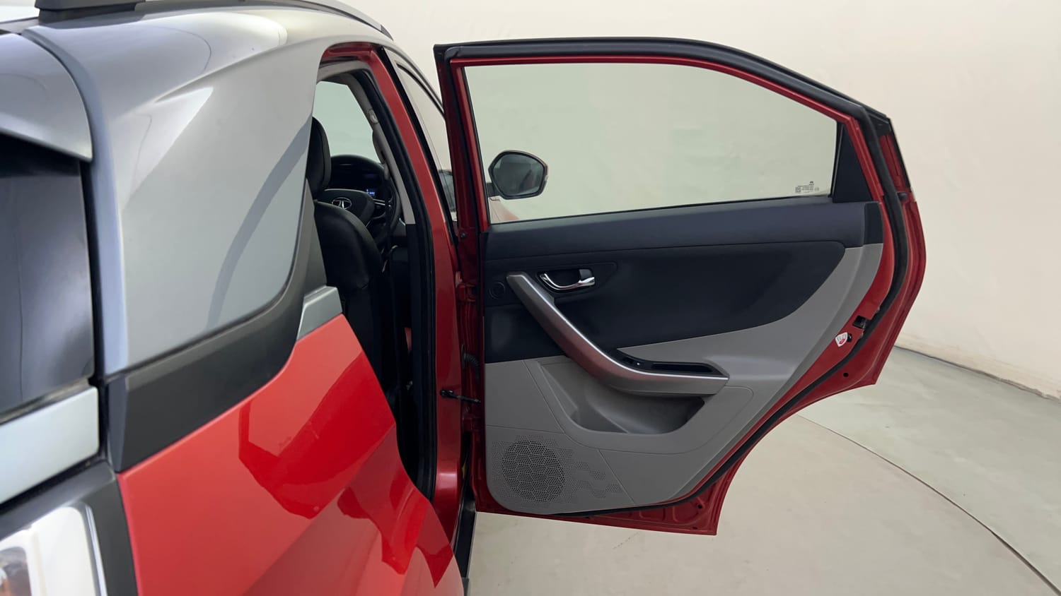 Used 2017 Tata Nexon XZ Plus Diesel Dual Tone Diesel Manual interior RIGHT REAR DOOR OPEN VIEW