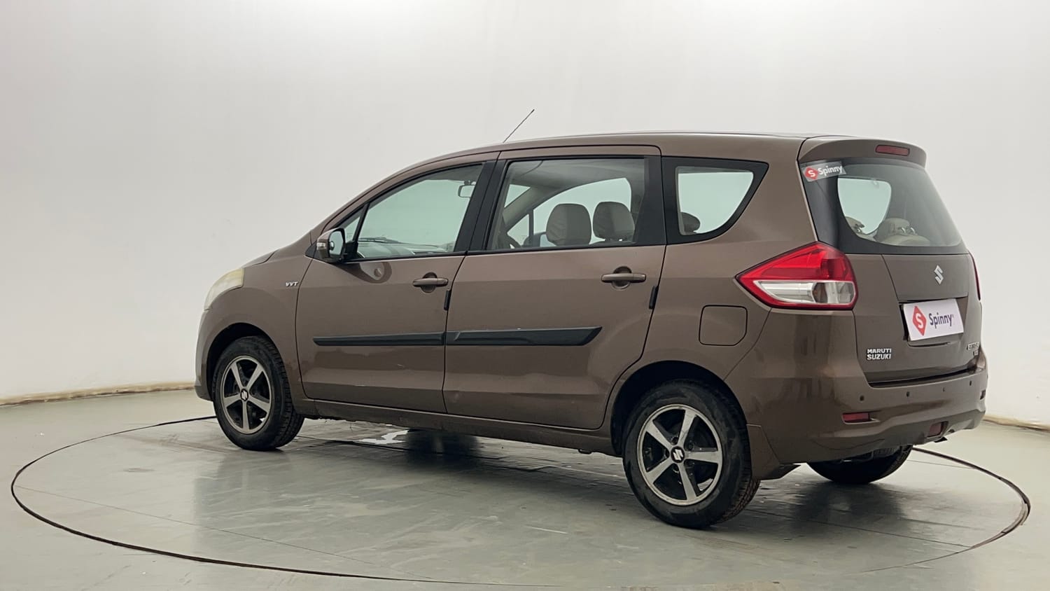 Used 2013 Maruti Suzuki Ertiga Vxi Petrol Manual exterior LEFT REAR CORNER VIEW