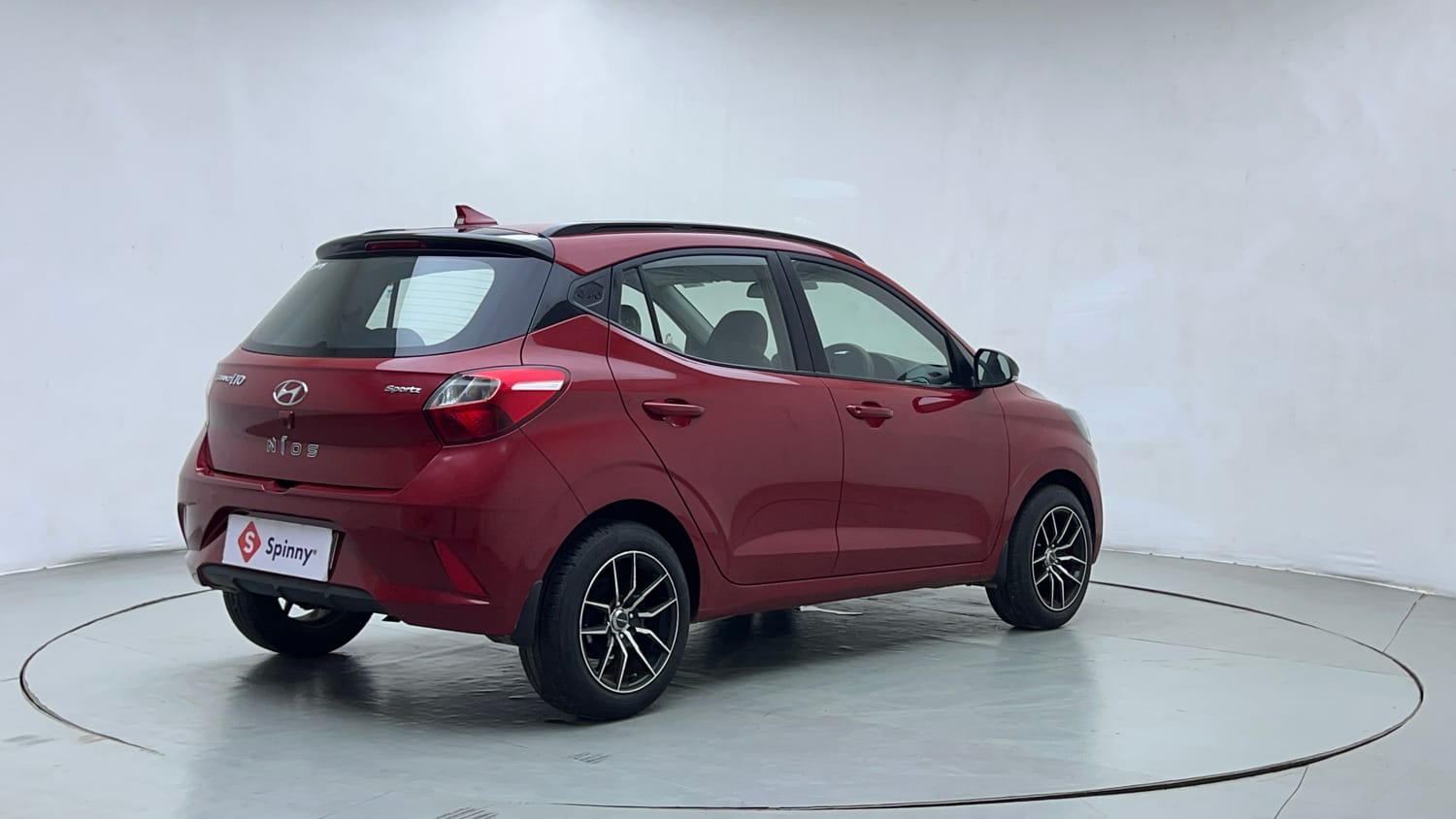 Used 2021 Hyundai Grand i10 Nios Sportz 1.2 Kappa VTVT Petrol Manual exterior RIGHT REAR CORNER VIEW