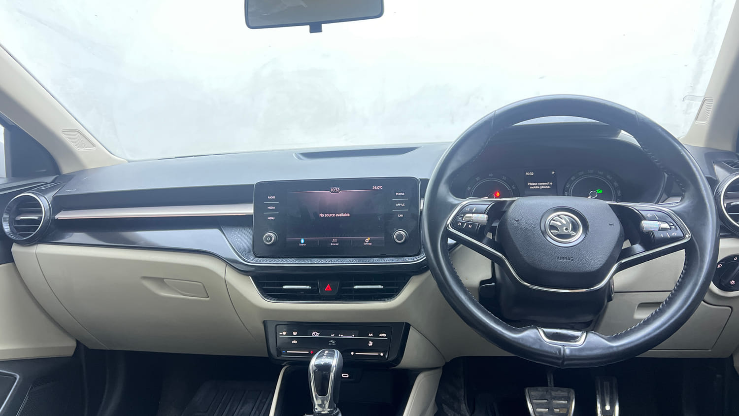 Used 2023 Skoda Slavia Ambition 1.0L TSI AT Petrol Automatic interior DASHBOARD VIEW