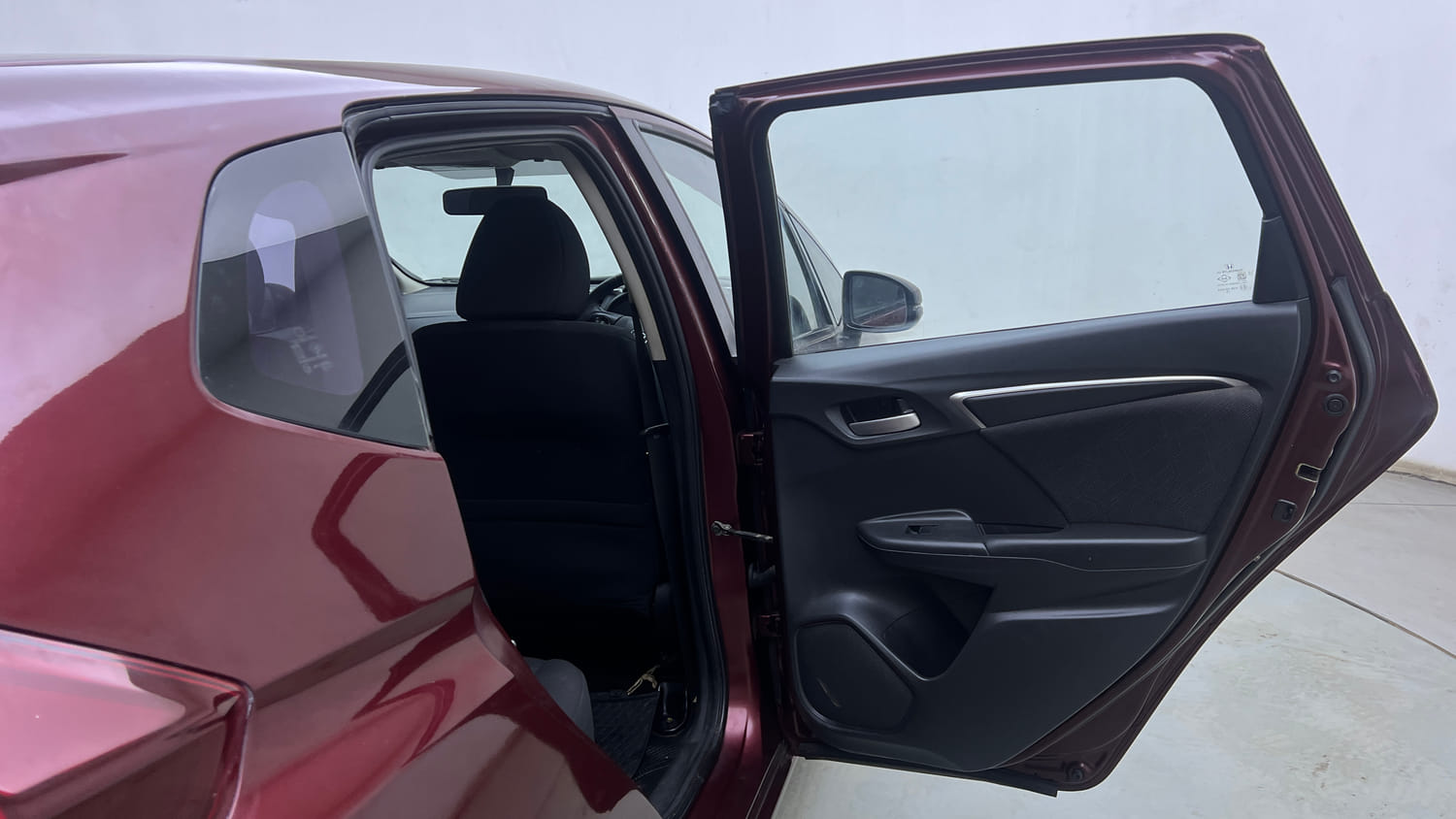 Used 2015 Honda Jazz VX Petrol Petrol Manual interior RIGHT REAR DOOR OPEN VIEW