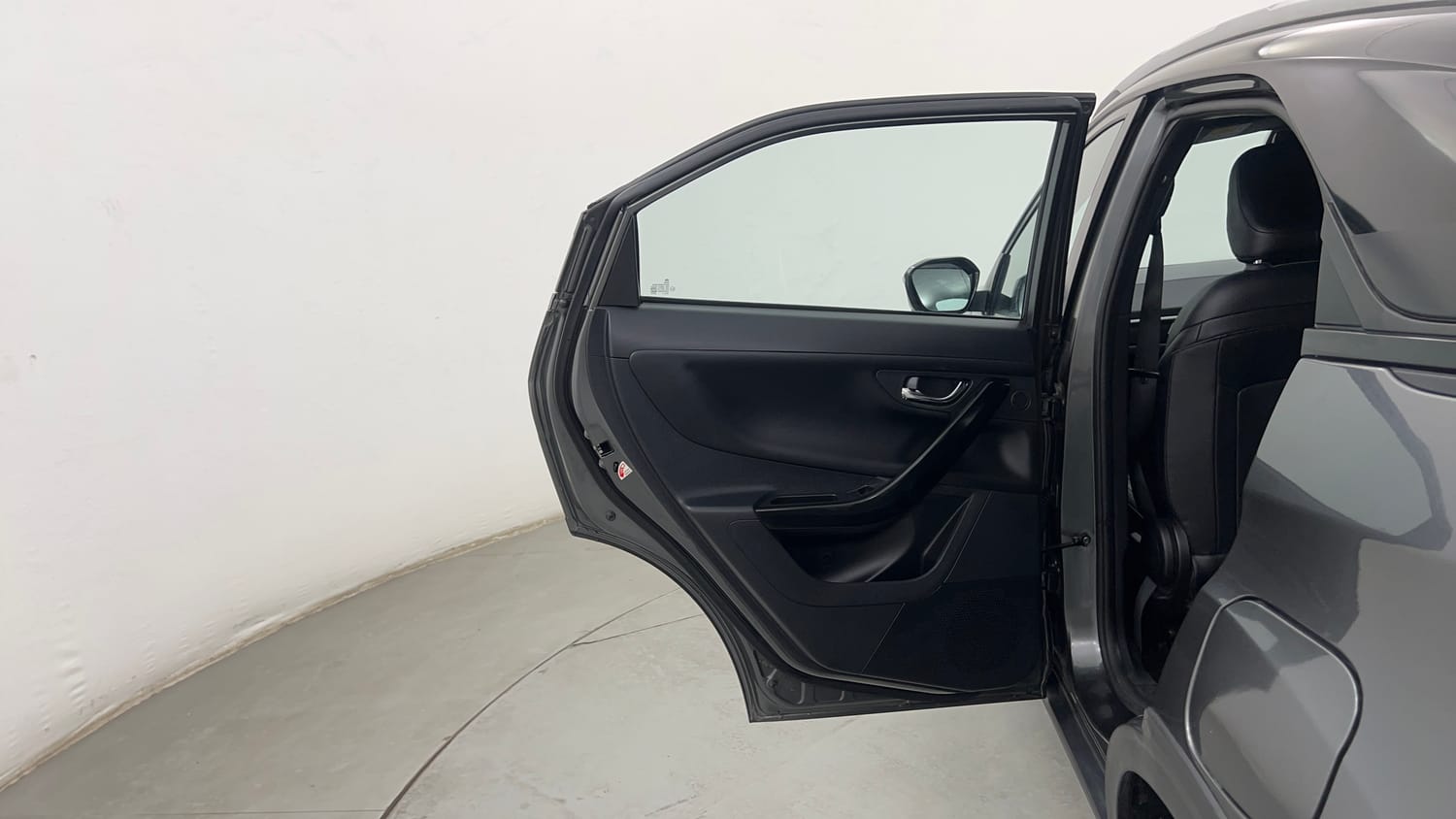 Used 2023 Tata Nexon Fearless Plus S 1.2 Revotron Petrol 6MT DT Petrol Manual interior LEFT REAR DOOR OPEN VIEW