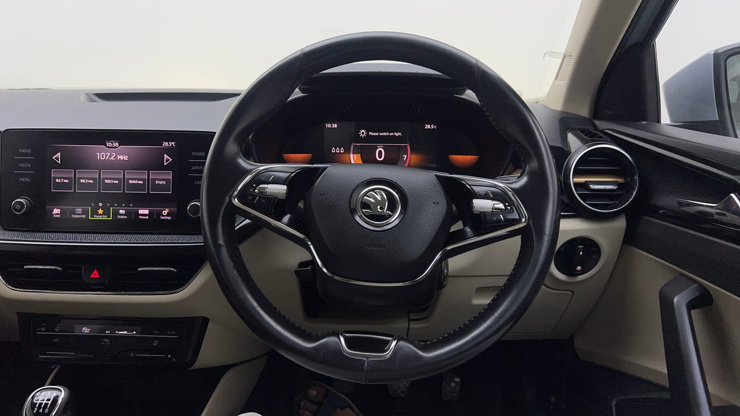 Used 2023 Skoda Slavia Style 1.5L TSI MT Petrol Manual interior STEERING VIEW