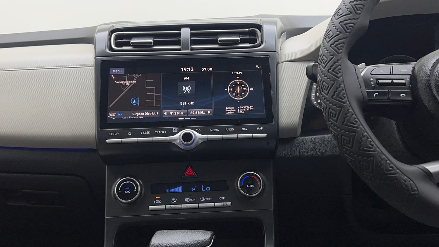 Used 2021 Hyundai Creta SX (O) 1.5 Diesel Automatic Diesel Automatic interior MUSIC SYSTEM & AC CONTROL VIEW
