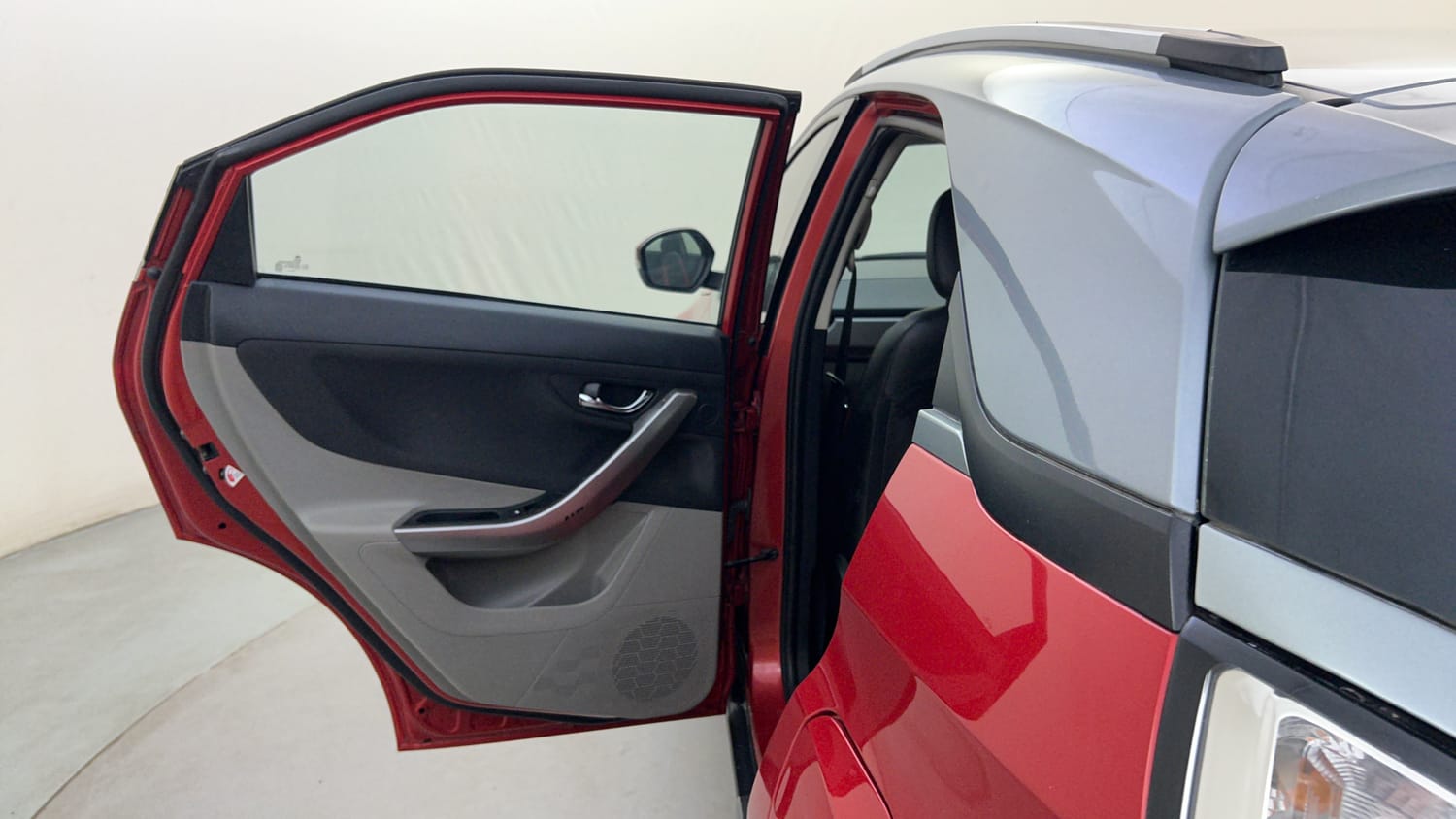 Used 2017 Tata Nexon XZ Plus Diesel Dual Tone Diesel Manual interior LEFT REAR DOOR OPEN VIEW