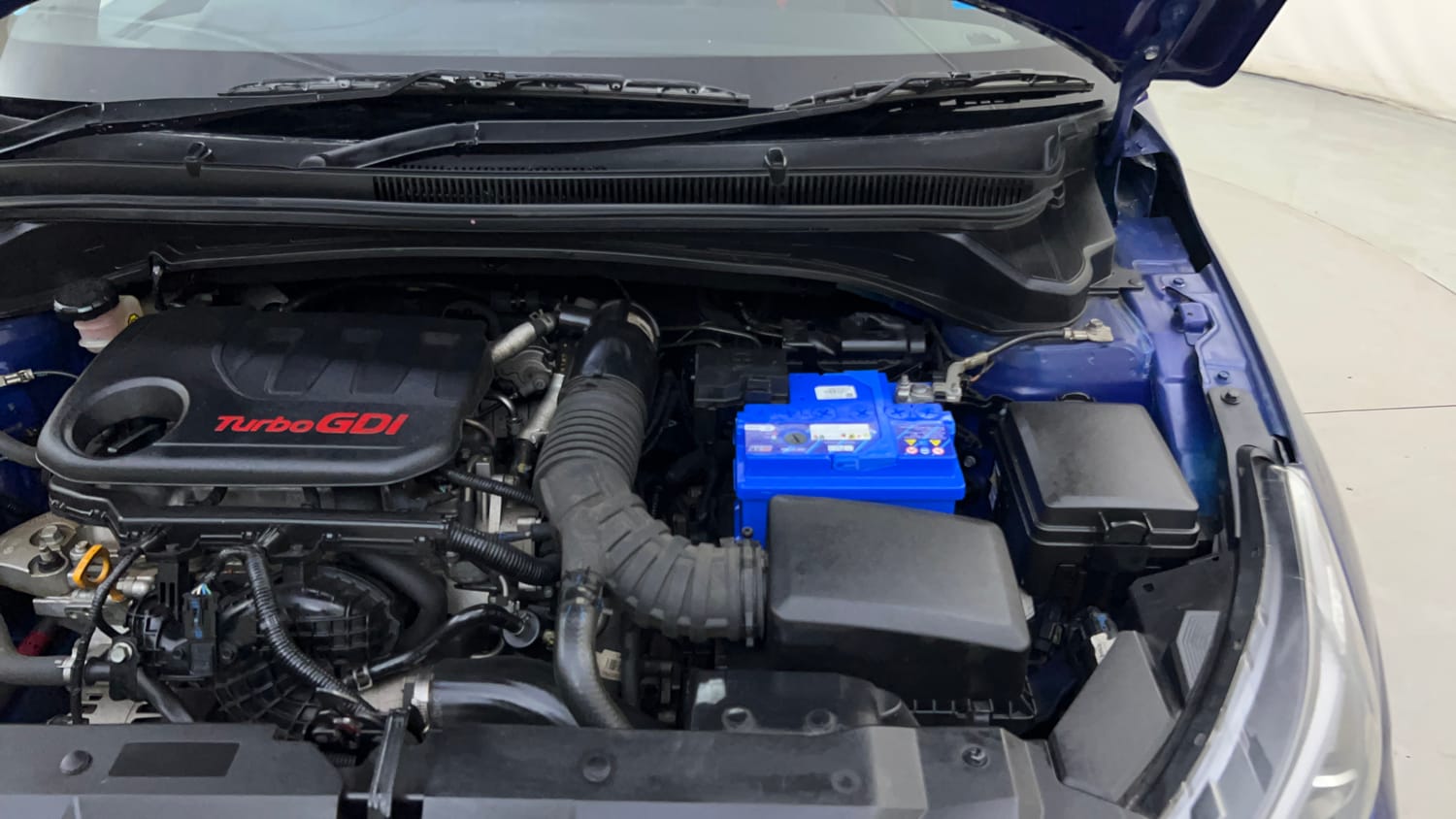 Used 2022 Hyundai i20 N Line N8 1.0 Turbo DCT Dual Tone Petrol Automatic engine ENGINE LEFT SIDE HINGE & APRON VIEW