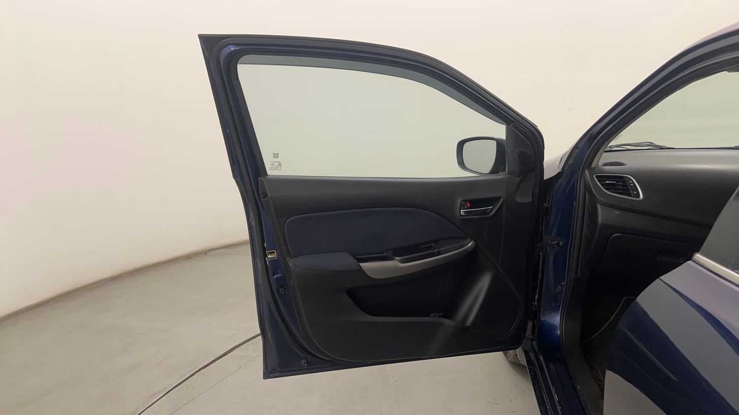 Used 2019 Toyota Glanza G CVT Petrol Automatic interior LEFT FRONT DOOR OPEN VIEW
