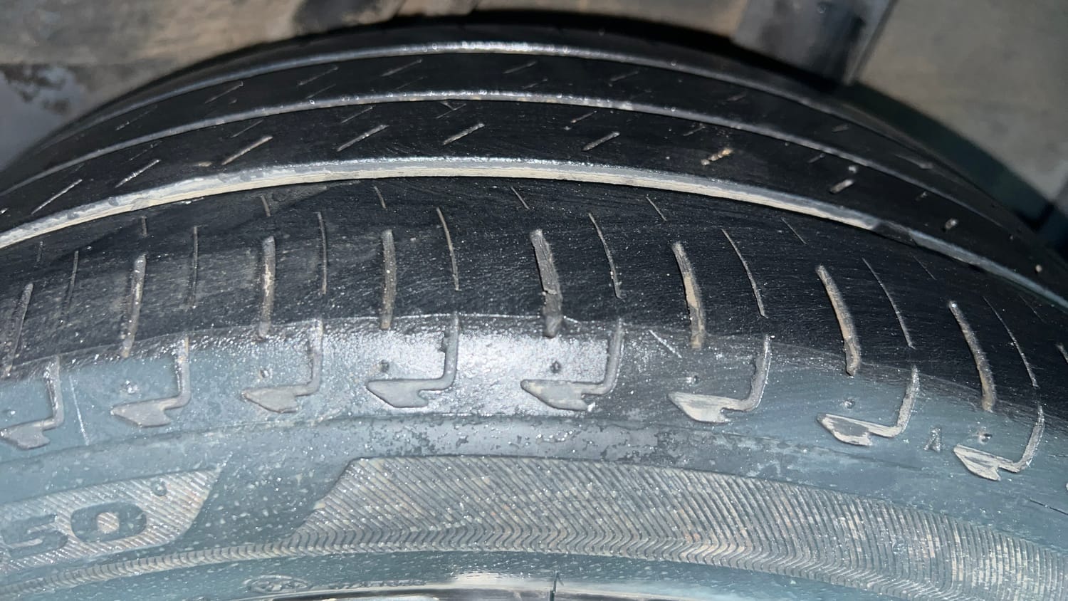 Used 2021 Honda City ZX CVT Petrol Petrol Automatic tyres LEFT REAR TYRE TREAD VIEW