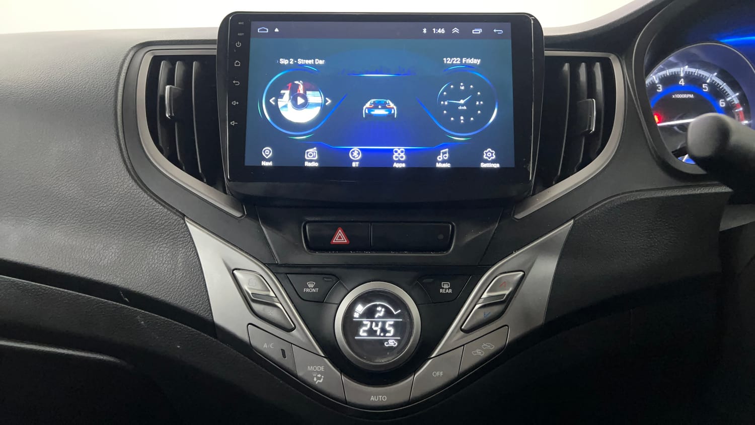 Used 2019 Maruti Suzuki Baleno Delta Petrol Manual interior MUSIC SYSTEM & AC CONTROL VIEW