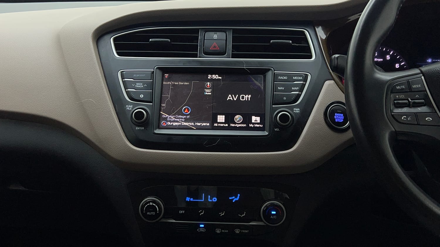 Used 2019 Hyundai Elite i20 Asta 1.2 (O) Petrol Manual interior MUSIC SYSTEM & AC CONTROL VIEW