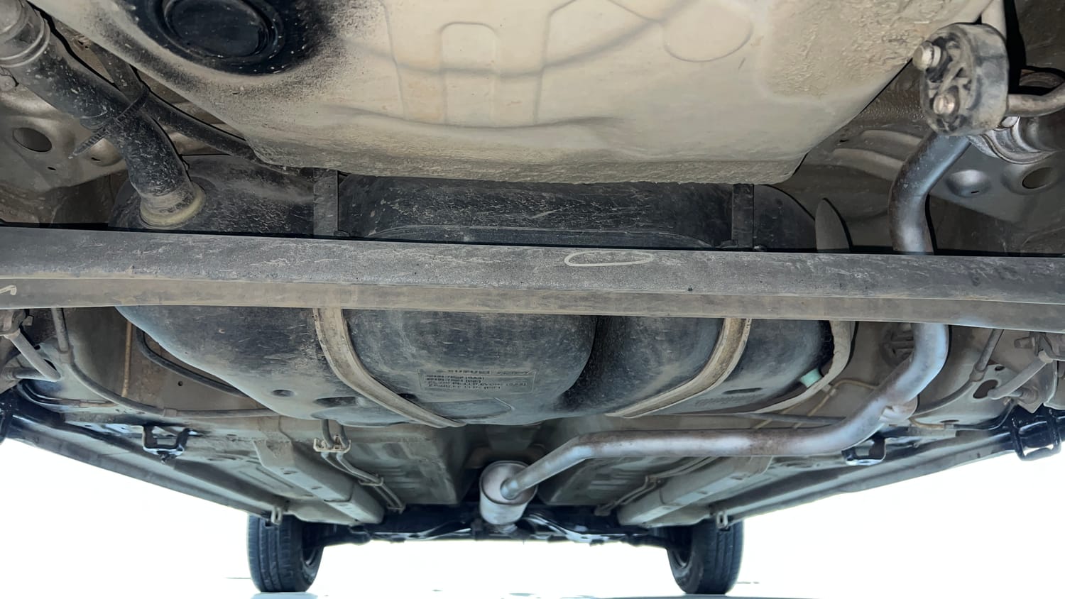 Used 2014 Maruti Suzuki Celerio VXi AMT Petrol Automatic extra REAR UNDERBODY VIEW (TAKEN FROM REAR)