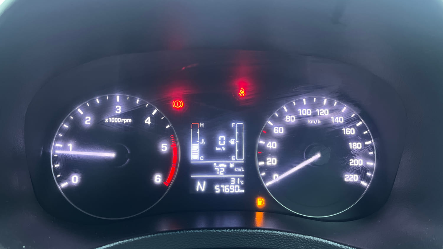 Used 2019 Hyundai Creta SX 1.6 AT CRDi Diesel Automatic interior CLUSTERMETER VIEW