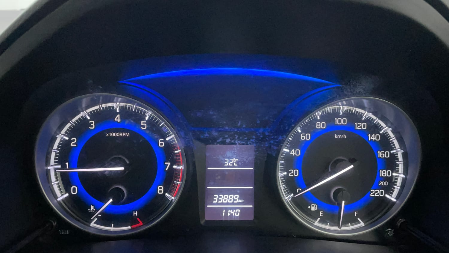 Used 2017 Maruti Suzuki Baleno Delta 1.2 Petrol Manual interior CLUSTERMETER VIEW