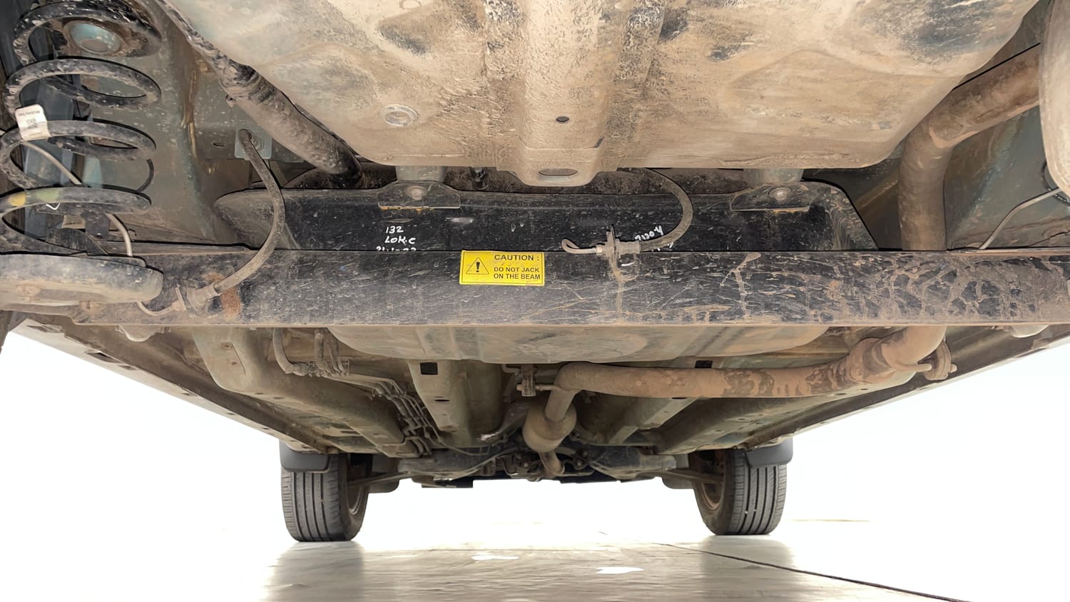 Used 2023 Tata Nexon Creative Plus S 1.2 Revotron Petrol 7DCA DT Petrol Automatic extra REAR UNDERBODY VIEW (TAKEN FROM REAR)